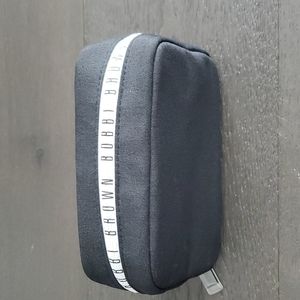 New Bobbi Brown Makeup Bag Black Print Zippered Pouch Travel